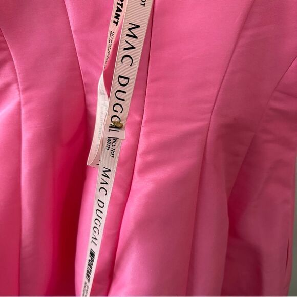 Mac Duggal Strapless A-Line Bow Mini Dress - Picture 7 of 8